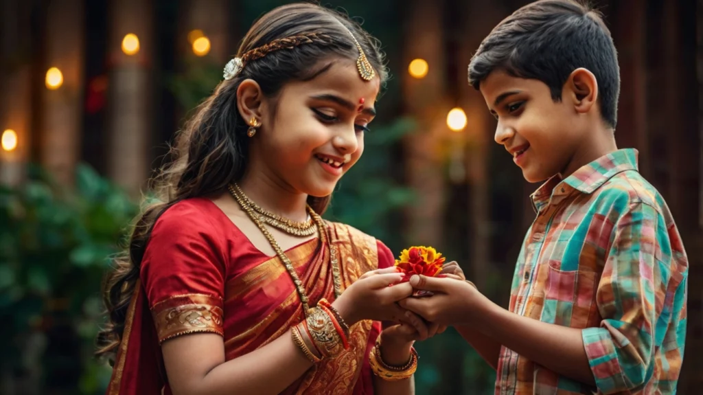 celeberating rakhi